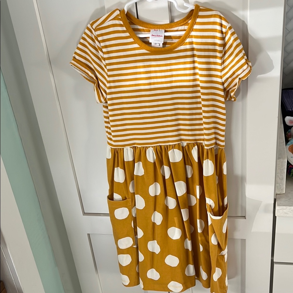 Hanna Anderson Striped and Polka Dot Kids Dress